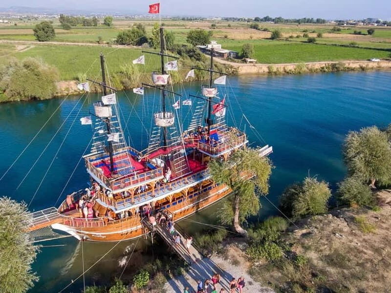 From Alanya: Manavgat Waterfall and Boat Tour with Lunch - Manavgat Waterfall: strong flow, green water color, and a tea-garden pause