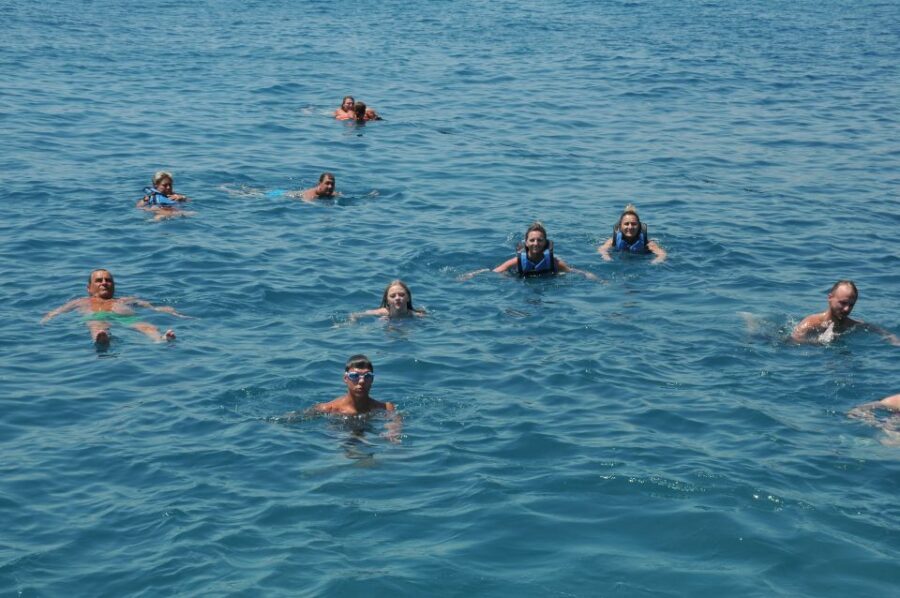 From City of Side: Dolphins Island Boat Trip with Transfer - Lunch onboard: simple food, sea-level comfort