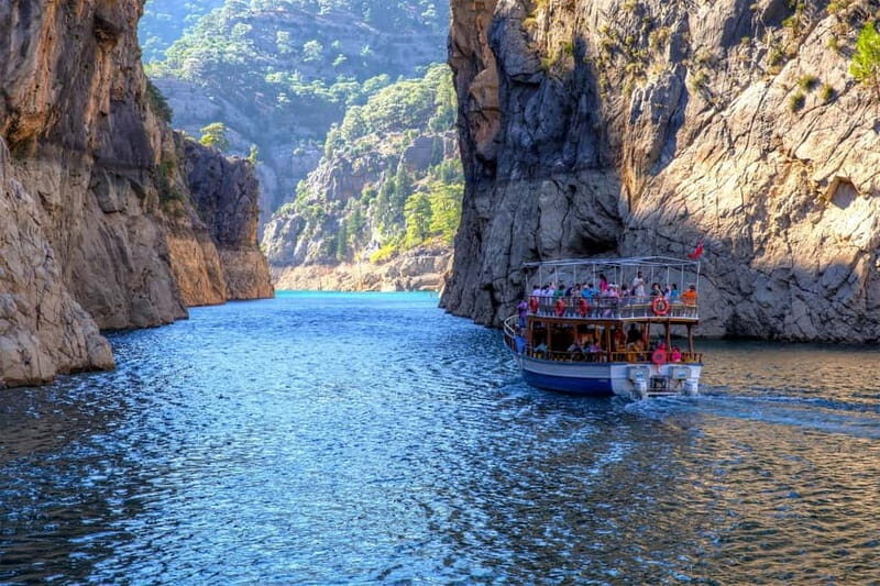 Side: Green Canyon Boat Trip with Lunch near Green Lake - The boat route: Grand Canyon, Little Canyon, and why the distance matters
